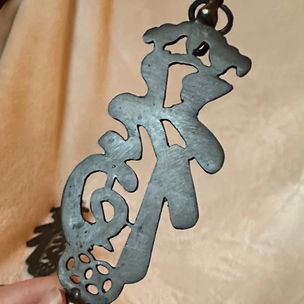 2 set Ornate Metal Wall Hooks in Blackened Bronze Finish